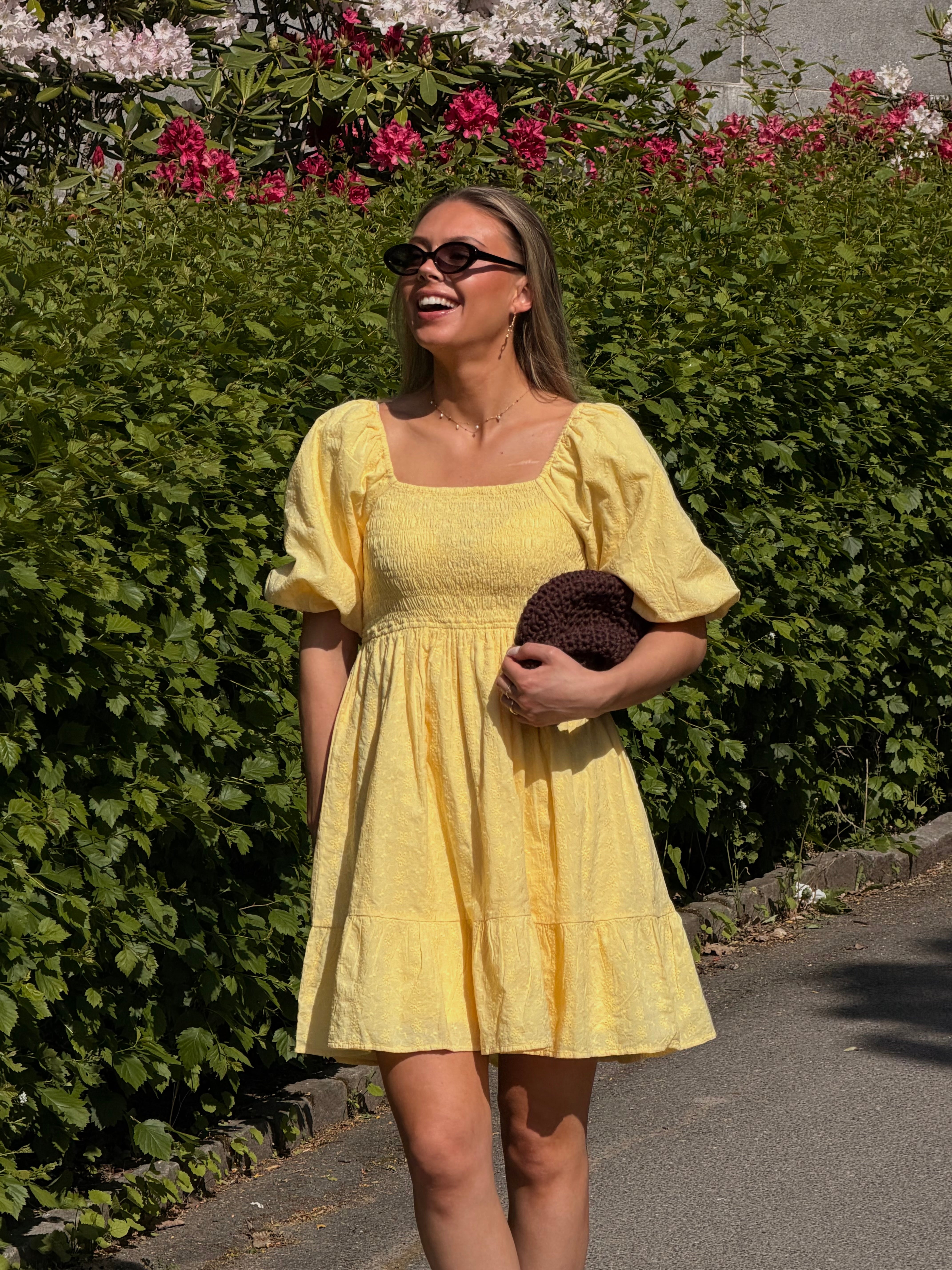 AWJULIE Short Dress - Golden Haze